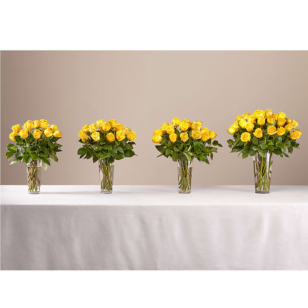 Long Stem Yellow Rose Bouquet – CINDY'S FLOWERS AND GIFTS, Colonia NJ