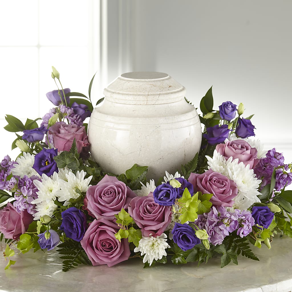 Blooming Sympathy Cremation Adornment – CINDY'S FLOWERS AND GIFTS, Colonia NJ