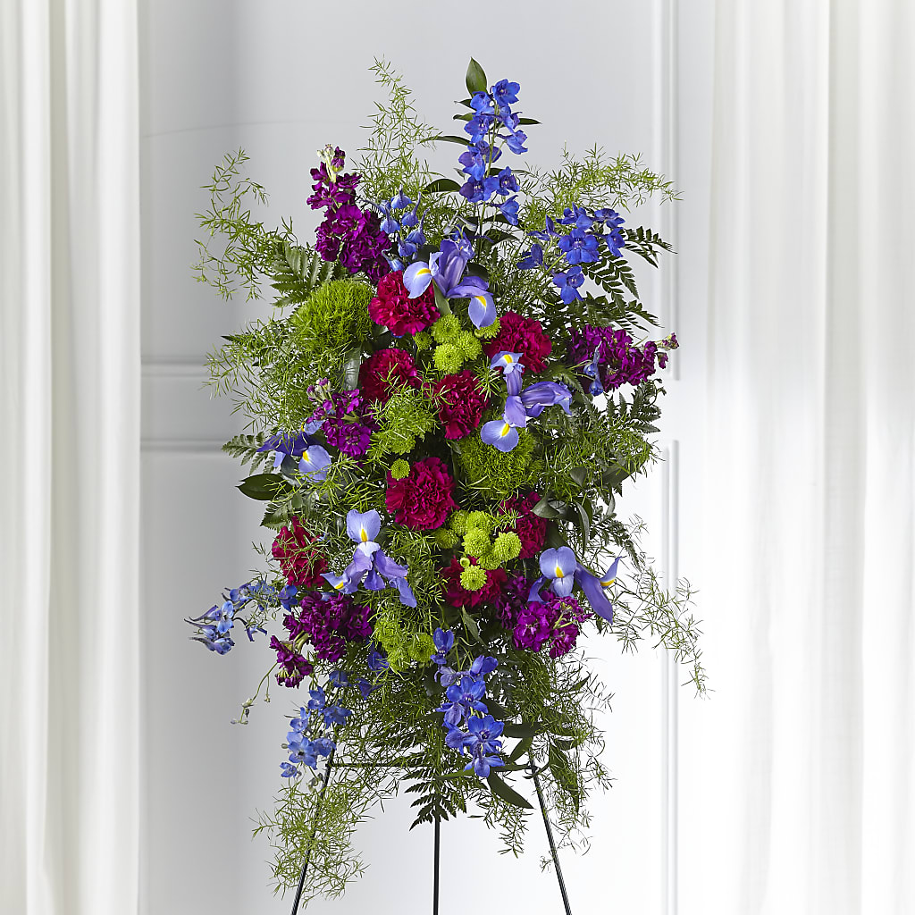 Heavenly Skies Standing Spray – CINDY'S FLOWERS AND GIFTS, Colonia NJ