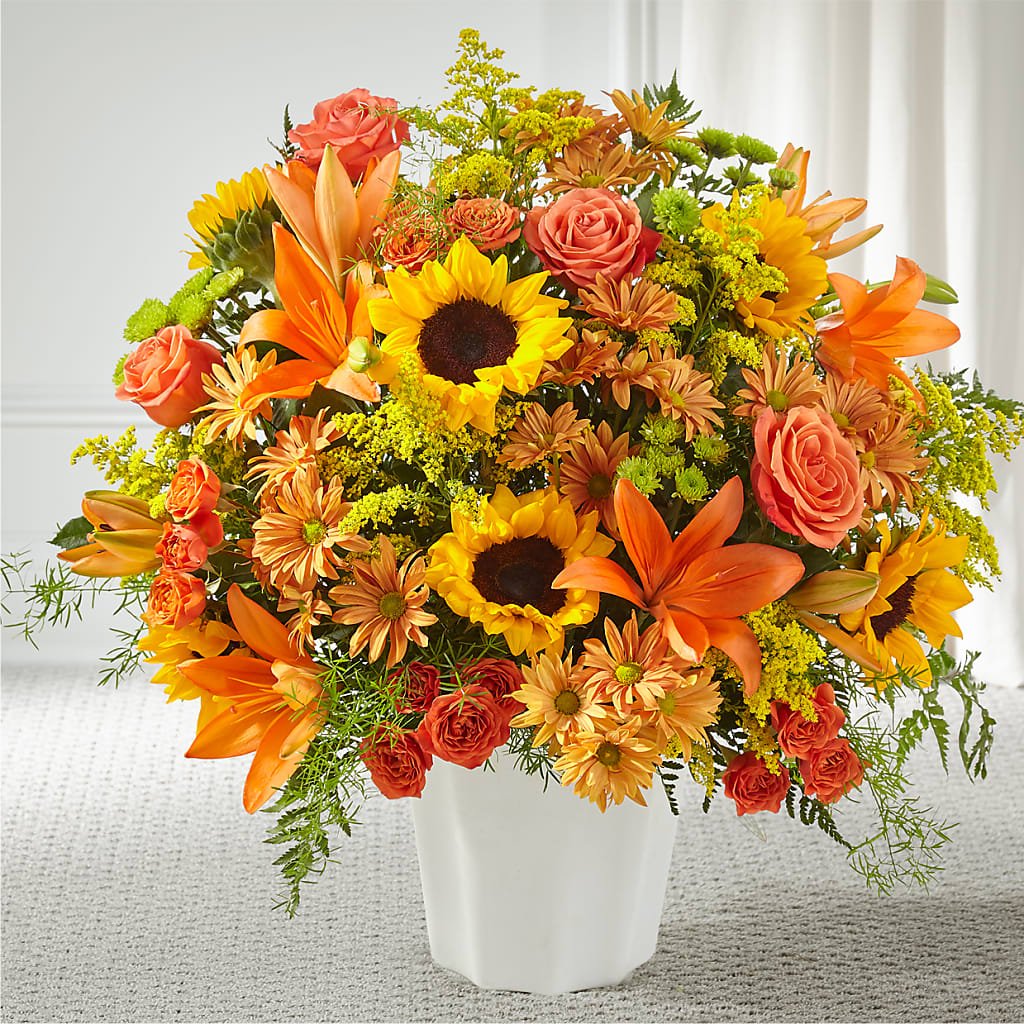 Harvest Thoughts Floor Basket – CINDY'S FLOWERS AND GIFTS, Colonia NJ