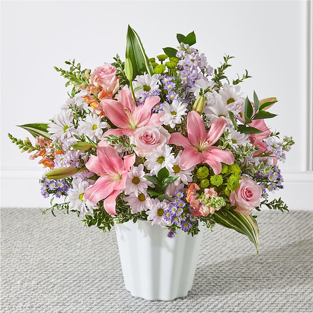 Abundant Compassion Floor Basket – CINDY'S FLOWERS AND GIFTS, Colonia NJ