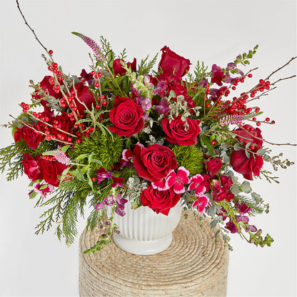 Big Red Bow Bouquet – CINDY'S FLOWERS AND GIFTS, Colonia NJ