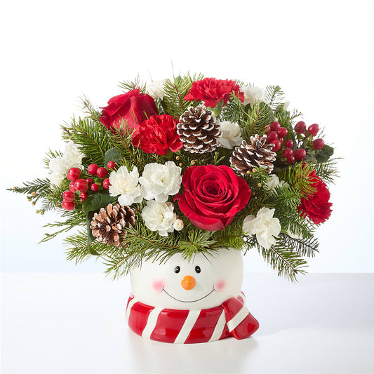 Jolly Snowman Bouquet – CINDY'S FLOWERS AND GIFTS, Colonia NJ
