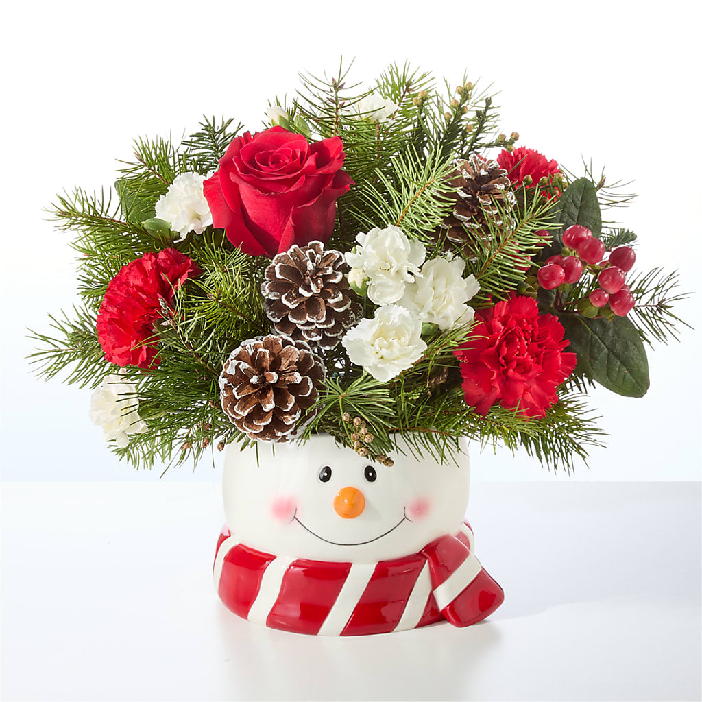 Jolly Snowman Bouquet – CINDY'S FLOWERS AND GIFTS, Colonia NJ
