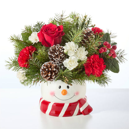 Jolly Snowman Bouquet – CINDY'S FLOWERS AND GIFTS, Colonia NJ