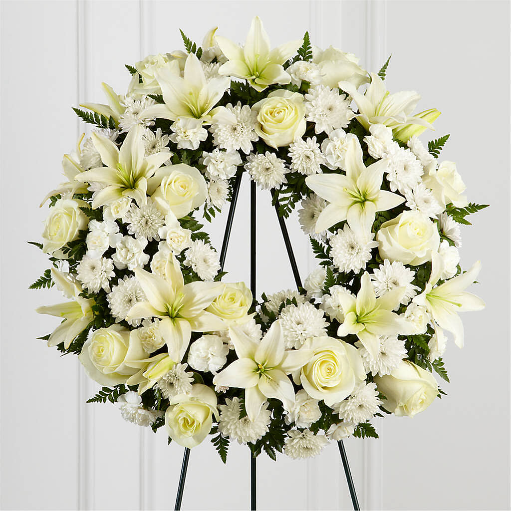 Treasured Tribute Wreath – CINDY'S FLOWERS AND GIFTS, Colonia NJ