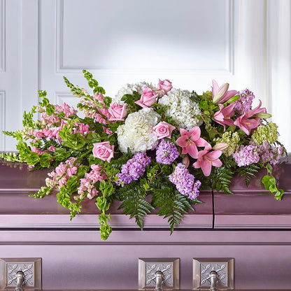 Life's Gratitude Casket Spray – CINDY'S FLOWERS AND GIFTS, Colonia NJ