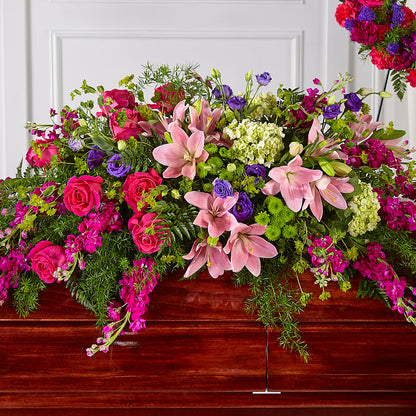 Radiant Tribute Casket Spray – CINDY'S FLOWERS AND GIFTS, Colonia NJ