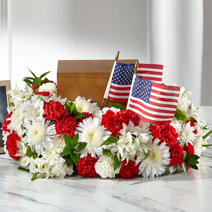Spirit of Patriotism Cremation Adornment – CINDY'S FLOWERS AND GIFTS, Colonia NJ