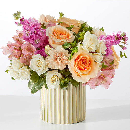 Paradise Bouquet with Ivory Vase – CINDY'S FLOWERS AND GIFTS, Colonia NJ